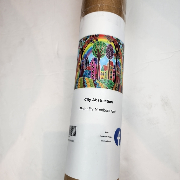 Posh Dragon New Adult Paint by Numbers Rolled Canvas Acrylic Paint NWT - Picture 2 of 5